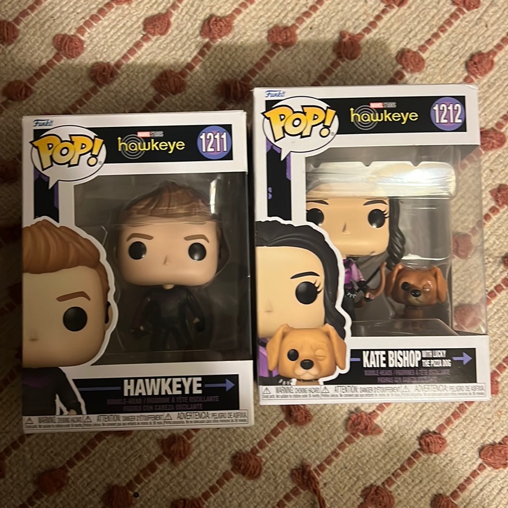 Hawkeye and Kate bishop funko pops